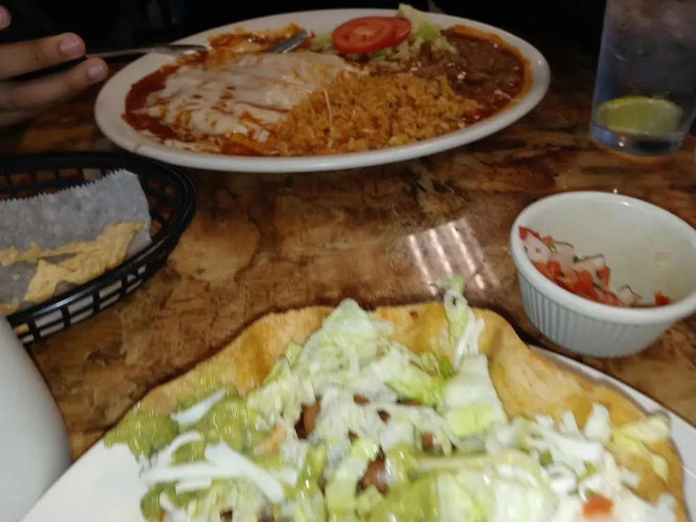 Enchiladas Dinner and Taco Salad